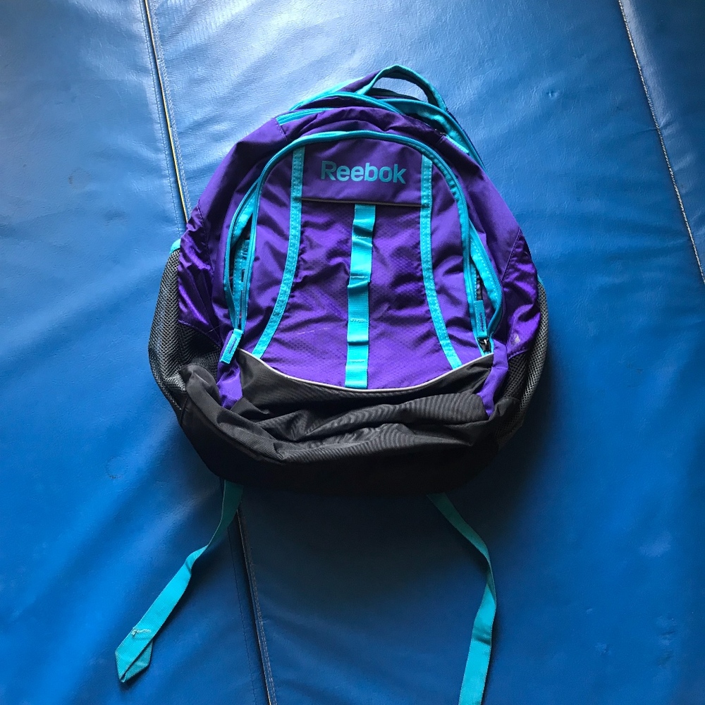 Reebok Purple and Blue Backpack